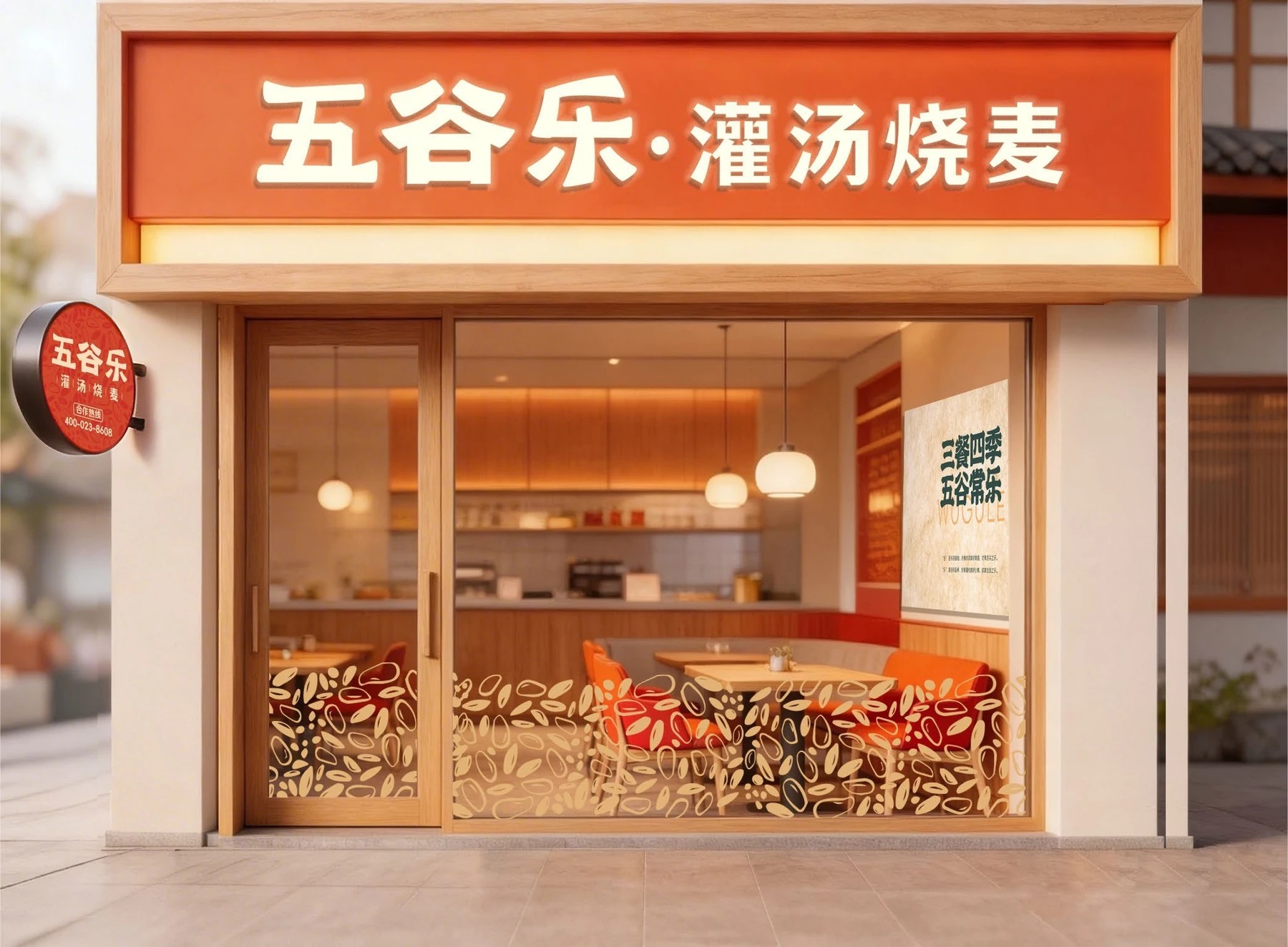 五谷乐门店形象